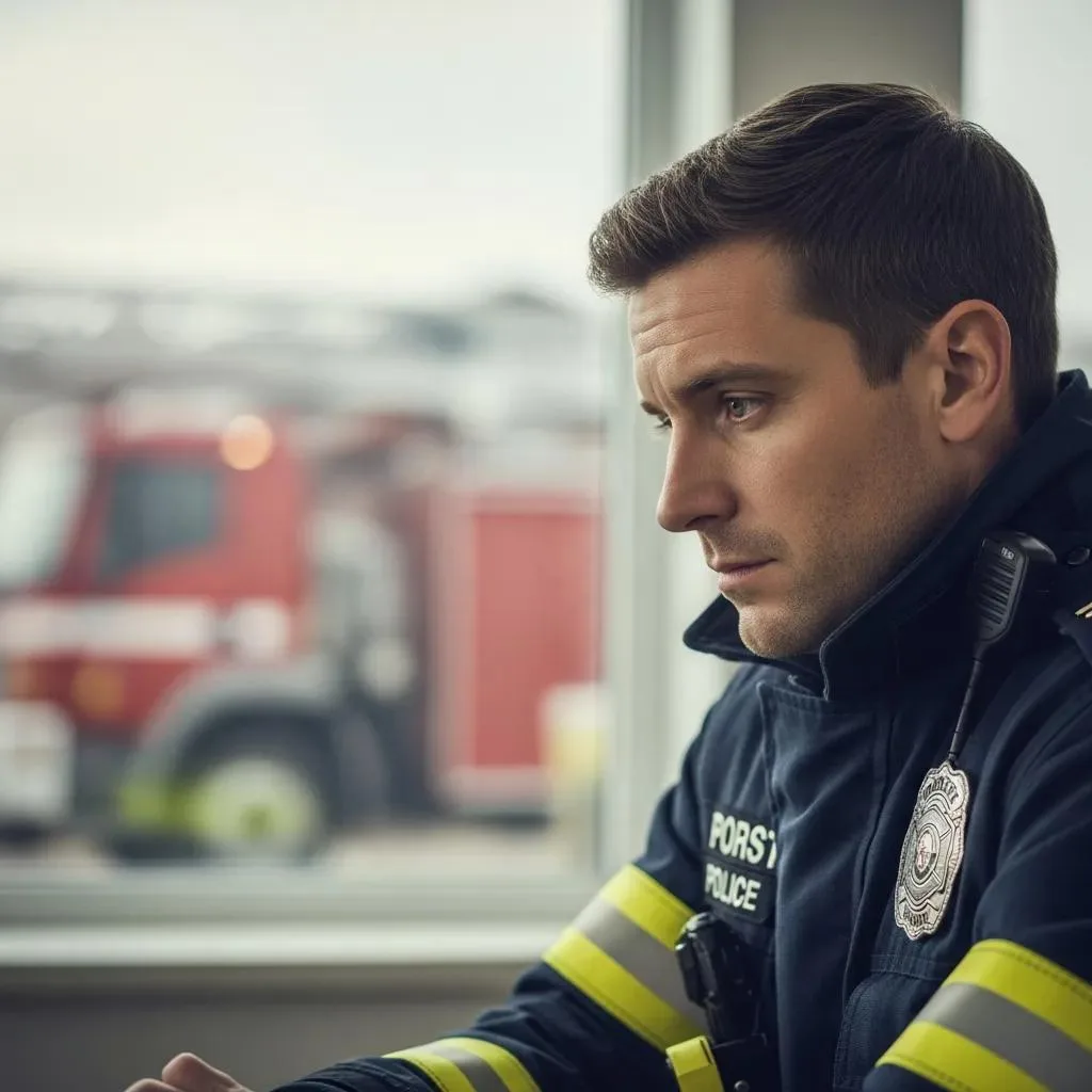 A First Responder Reflecting On Ptsd And Burnout, Highlighting The Need For Support And Recovery