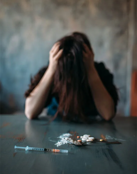 Individual Pictured With Drugs, Highlighting The Urgency Of Detox Fentanyl