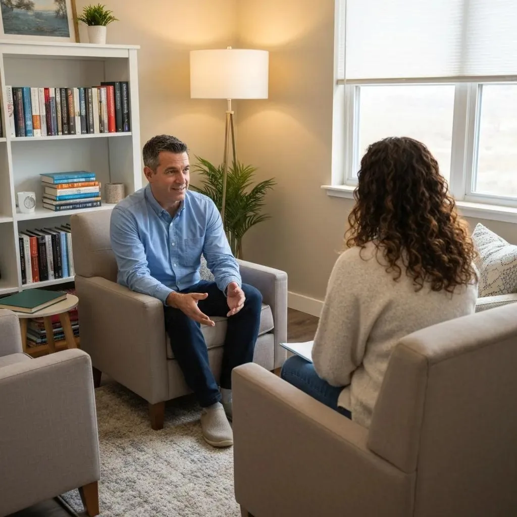Client Participating In An Outpatient Therapy Session To Illustrate Outpatient Program Types