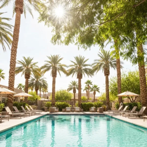 Drug Rehab Center In Las Vegas With Serene Outdoor Space And Inviting Atmosphere