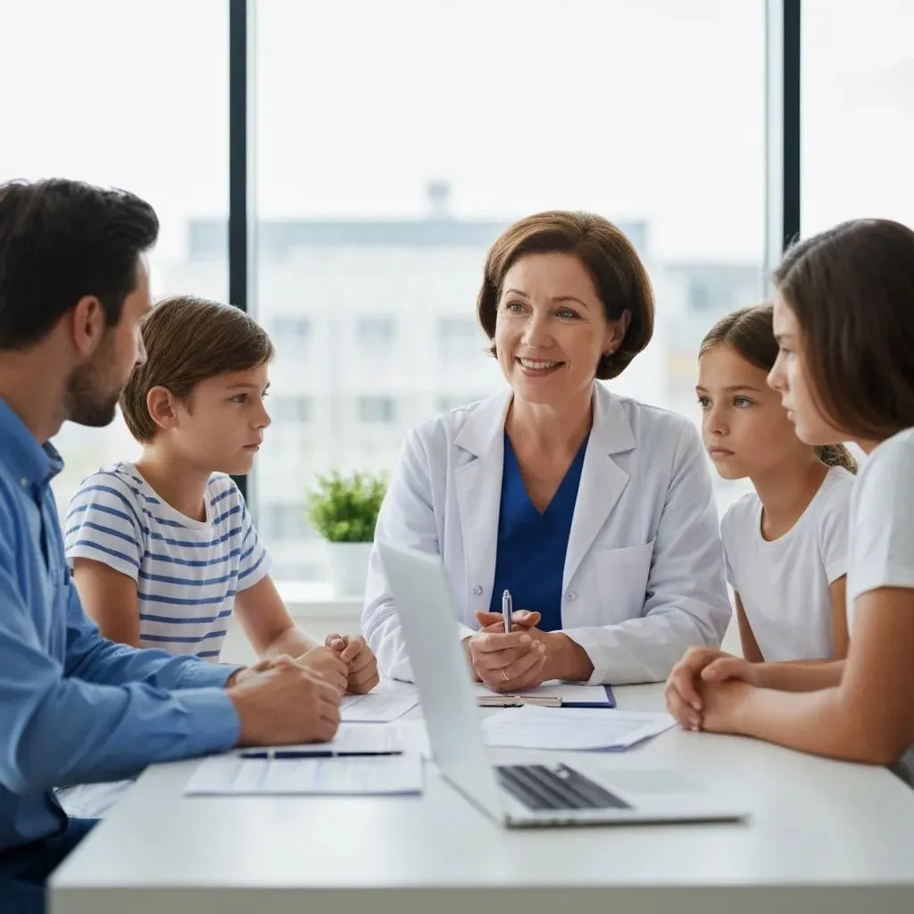 Family Meeting With A Clinician To Review Insurance Options For Detox — Focused Support And Guidance