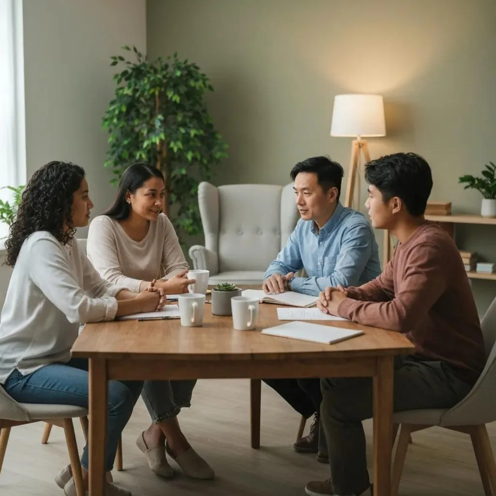 How Counseling Transforms Addiction Recovery In Las Vegas Family Counseling Session Focused On Rebuilding Communication And Supporting Recovery