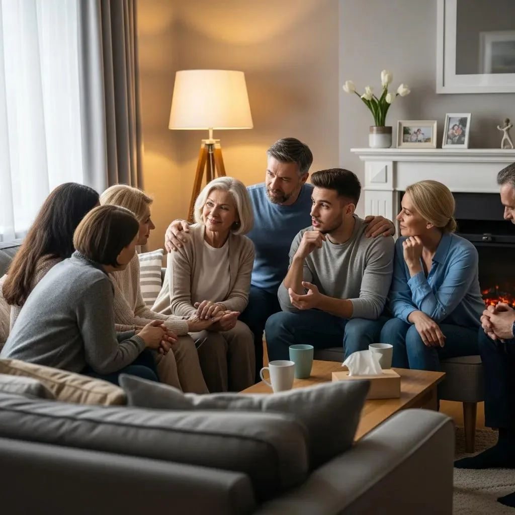Family Providing Calm, Practical Support During A Recovery Transition