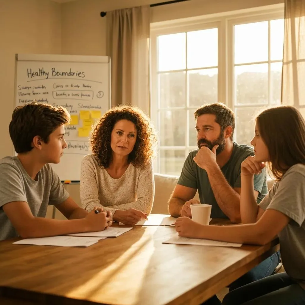 Family Setting Healthy Boundaries To Support Recovery