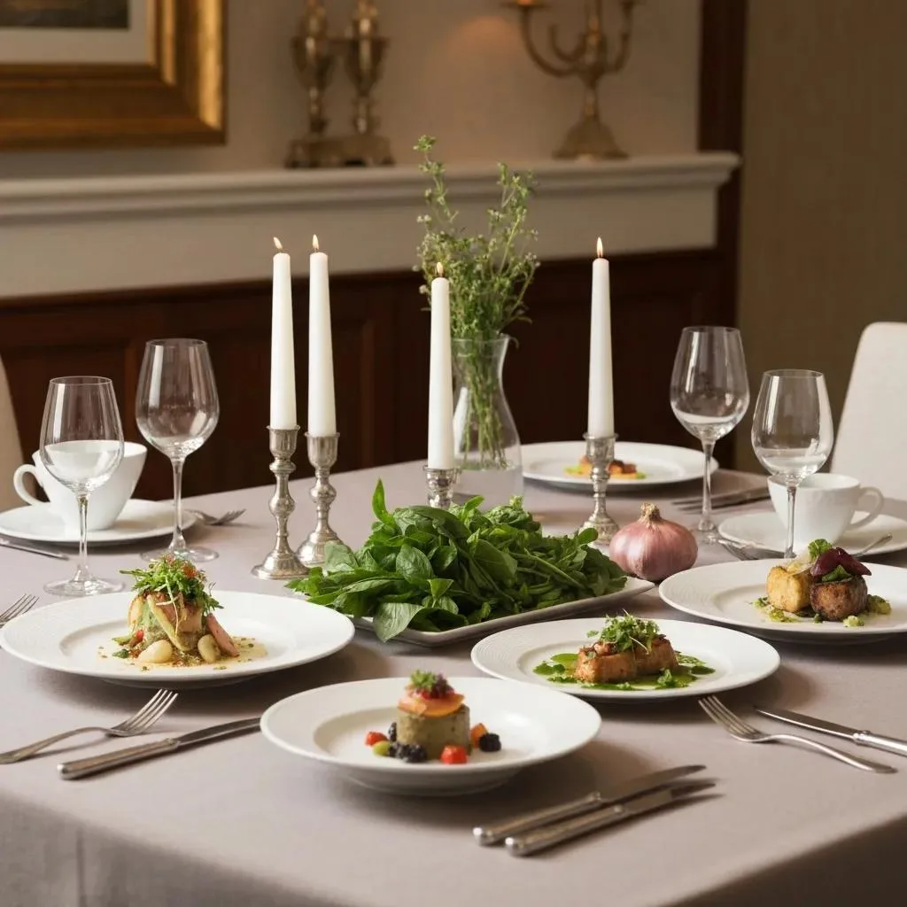 Chef-Prepared Meal In A Luxury Rehab Center, Emphasizing Nutrition And Recovery