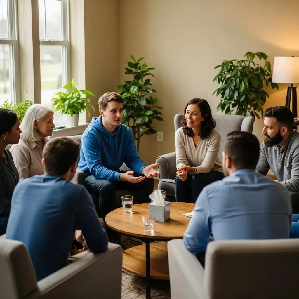 Group Therapy At Betterchoice Treatment Center In Las Vegas, Showing Collaborative Clinical Care