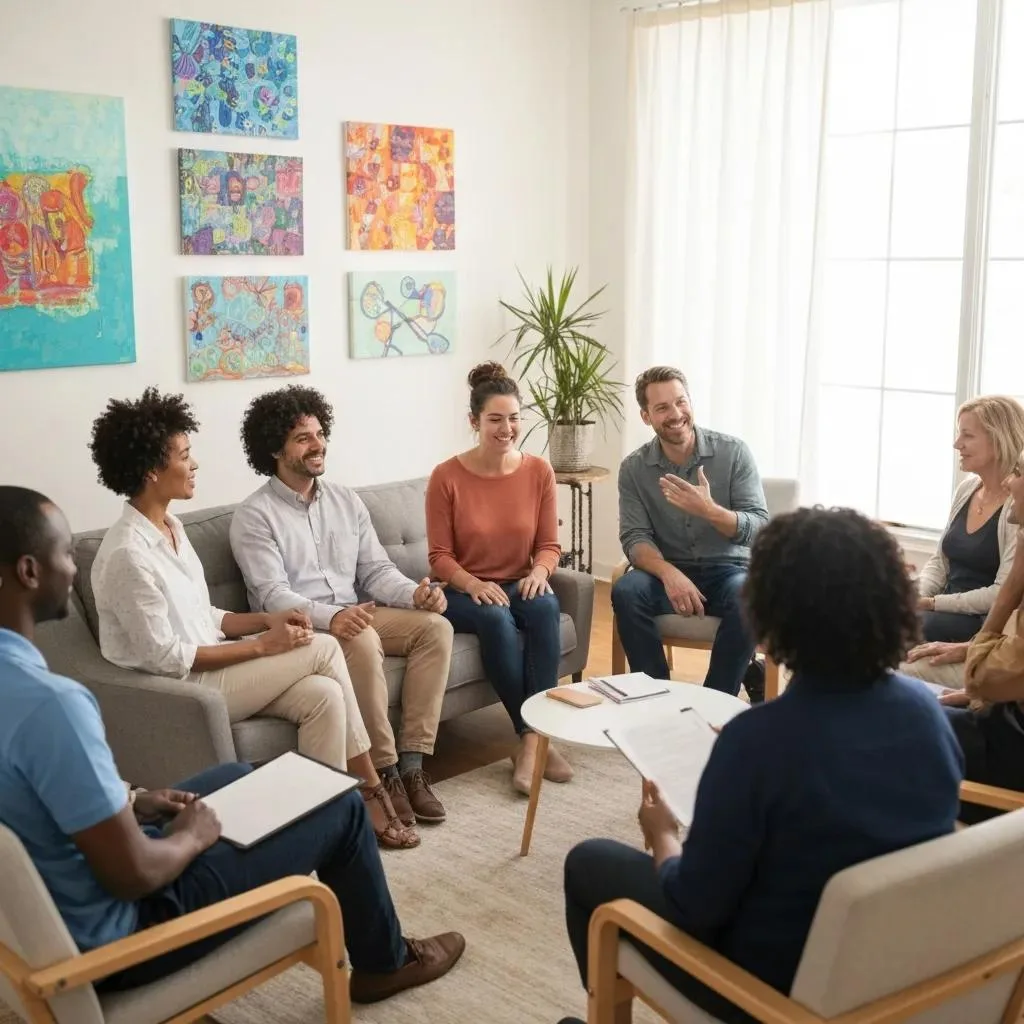 What Addiction Therapy Options Are Available In Las Vegas Supportive Group Therapy Session