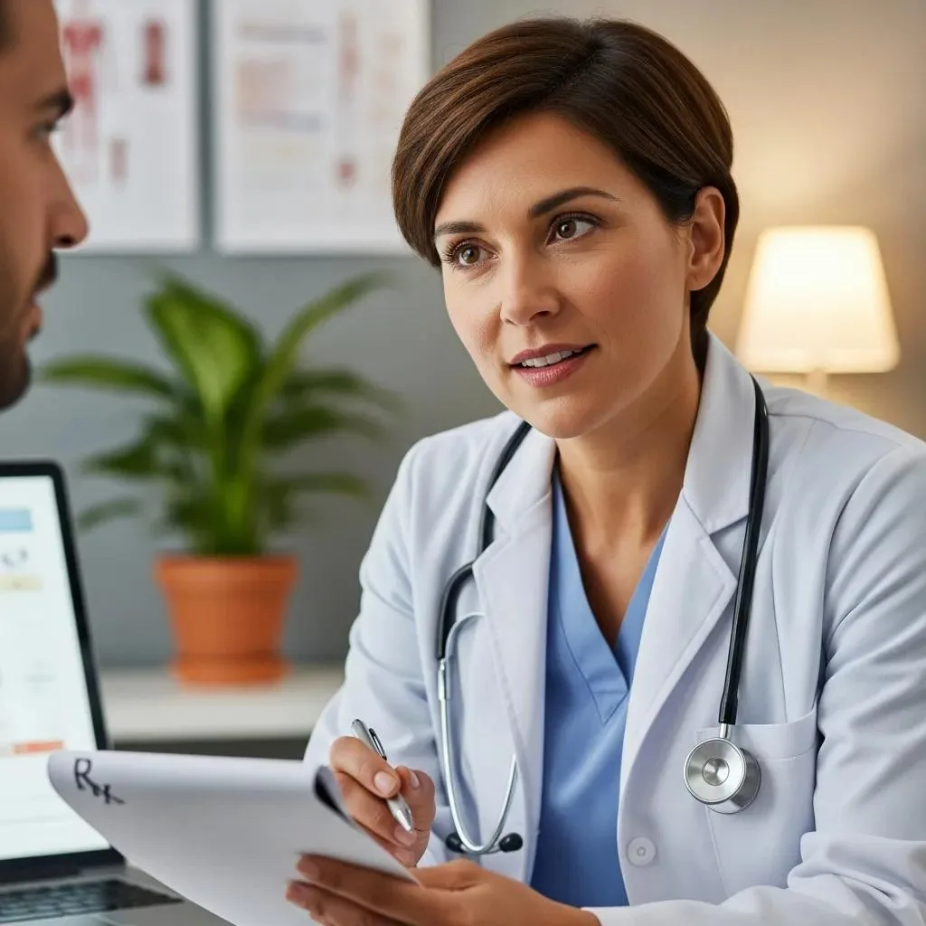 Clinician Reviewing Medication-Assisted Treatment Options With A Patient In A Private Setting