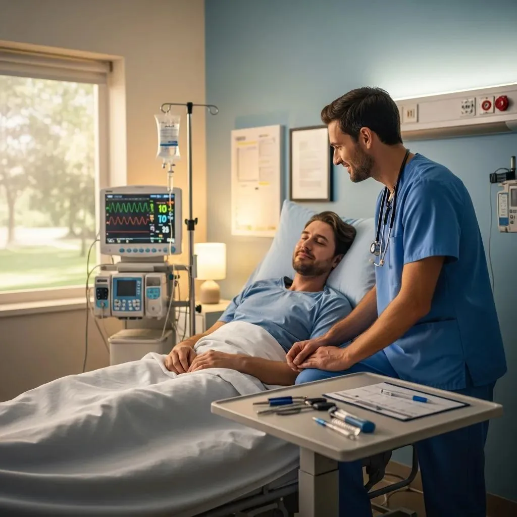 Common Withdrawal Symptoms &Amp; How To Manage Them Clinician Monitoring A Patient During Medically Supervised Detox