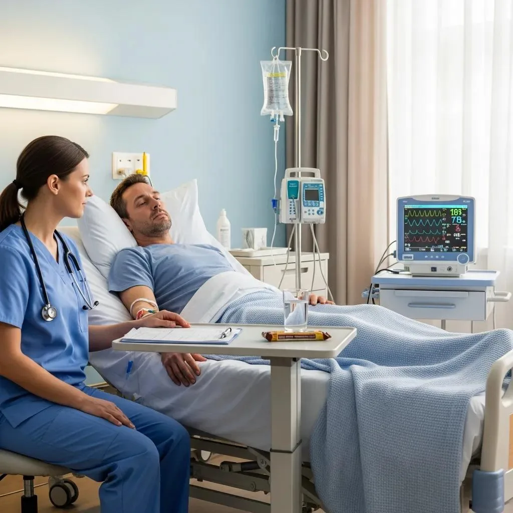 Clinician Monitoring A Patient During Medical Detox For Polydrug Addiction At Betterchoice