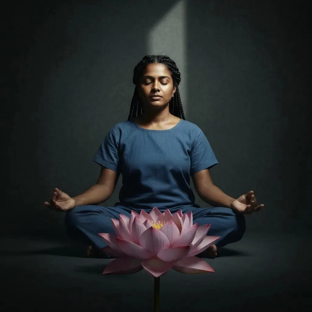 Person In An Outpatient Therapy Session, Focused On Active Recovery Steps