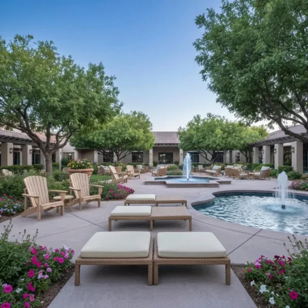 Las Vegas Addiction Treatment Center With Serene Outdoor Space Promoting Recovery And Hope