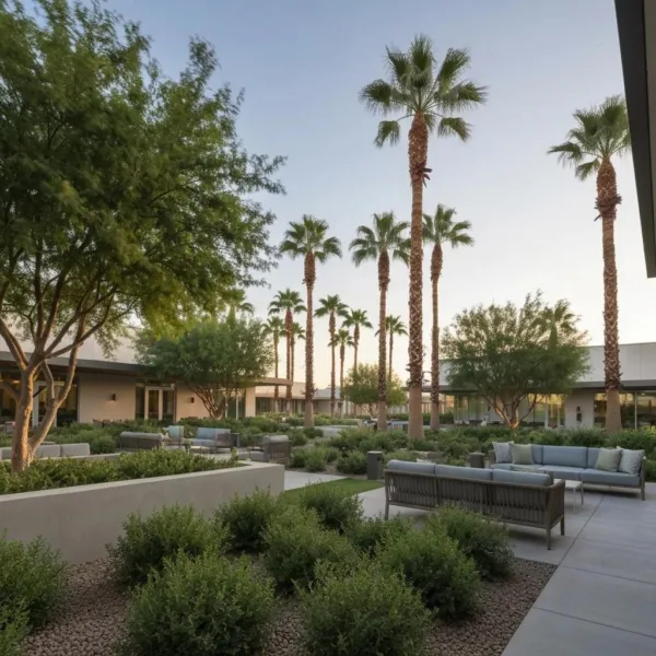 Modern Addiction Treatment Center In Las Vegas With Serene Outdoor Space