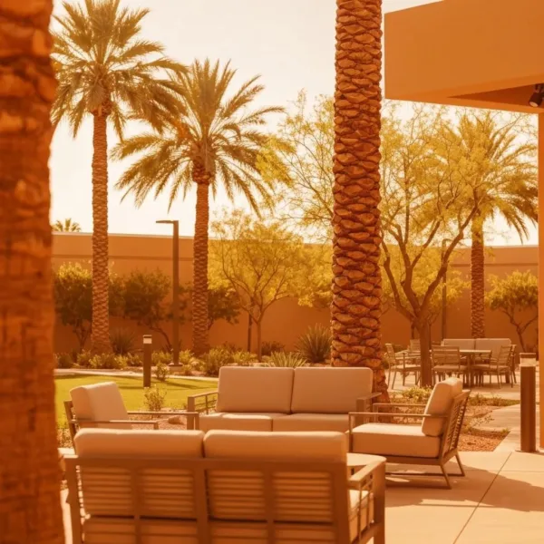 Modern Addiction Treatment Center In Las Vegas With Serene Outdoor Space
