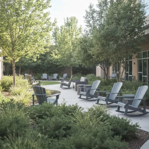 Modern Inpatient Addiction Treatment Facility In Nevada With Serene Outdoor Space